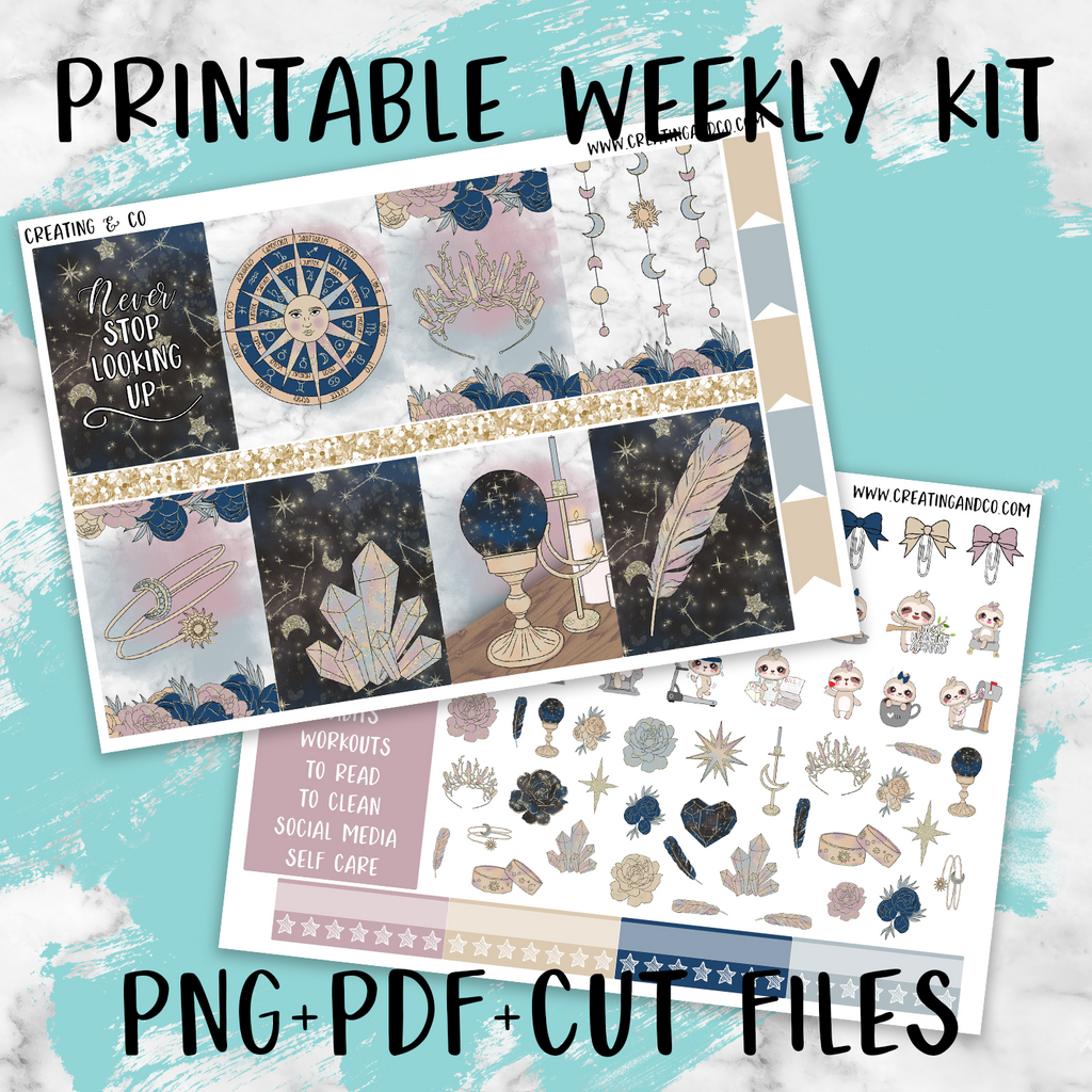 Zodiac Printable Weekly Planner Stickers